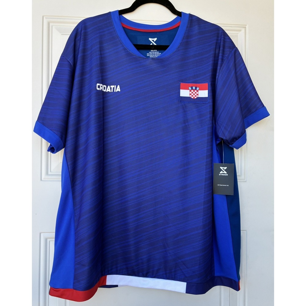 NWT Striker Croatia National Team World Soccer Team Away Jersey Shirt Mens 2XL